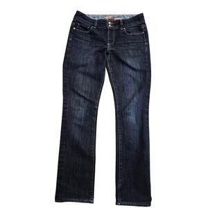 Paige Women's Hidden Hills Jeans Low Rise Straight Leg Dark Wash Size 29